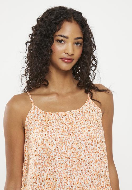 HAILYS - Strappy panelled dress - papaya flower
