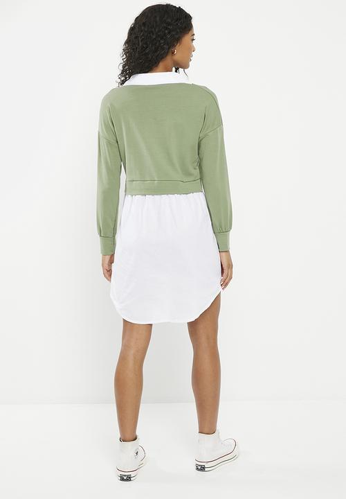 HAILYS - Collared multi blouse - basil