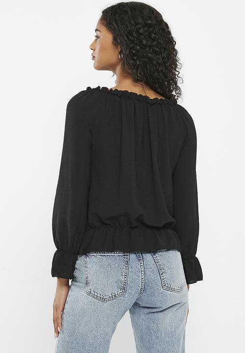 HAILYS - Longsleeve t-shirt - black