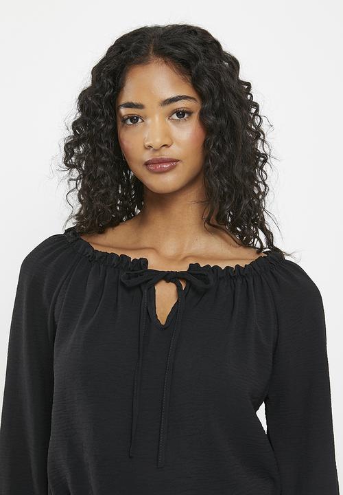 HAILYS - Longsleeve t-shirt - black
