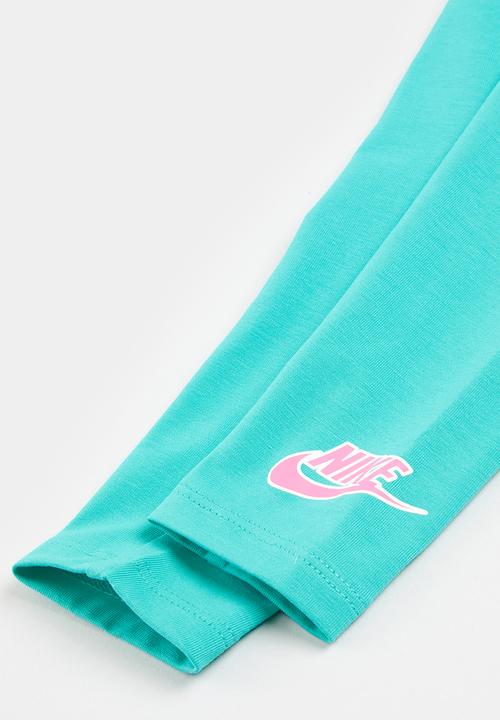 Nike - Nike notebook crewneck and leggings set - clear jade 