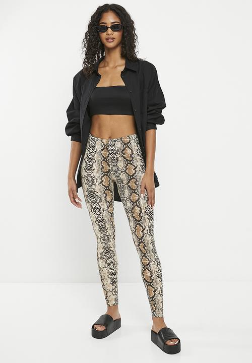 HAILYS - Animal print trousers - snake