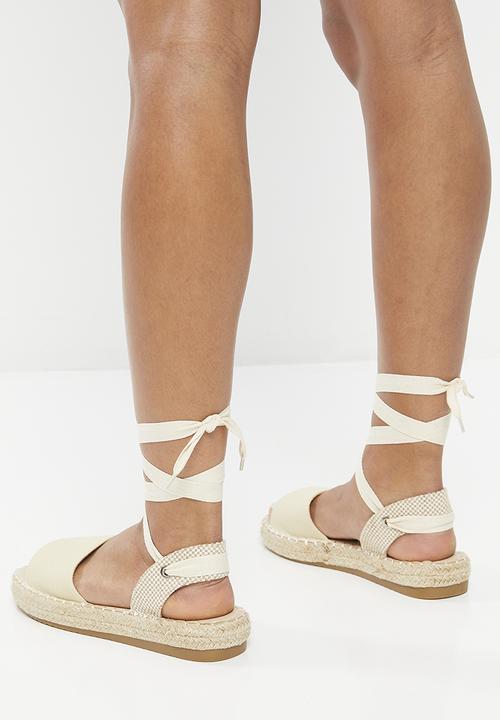 Madison® - Charlotte ankle tie espadrille - neutral