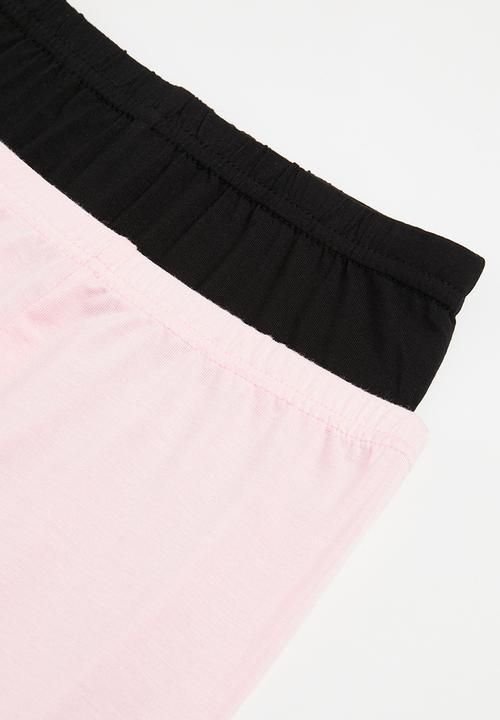 Pop Candy - 2 Pack cycling shorts - pink & black