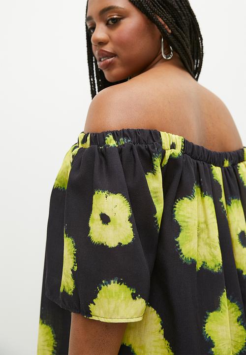 Superbalist - Texture midi dress - shibori floral