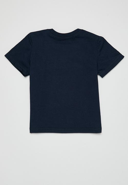 Pop Candy - 2 Pack tee - white & navy stripe 