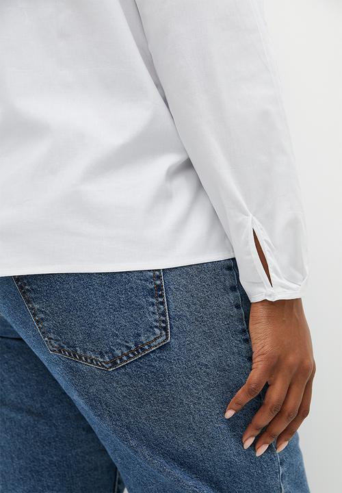 Superbalist - Cutout detail tie back shell - ivory1
