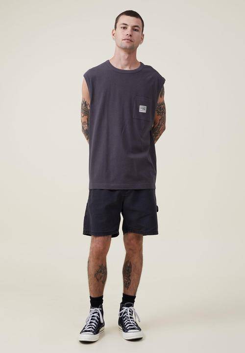 Cotton On - Western muscle - faded slate