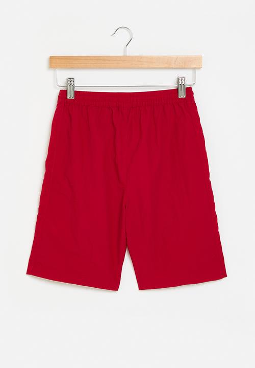 POLO - Boys dean beach short - red