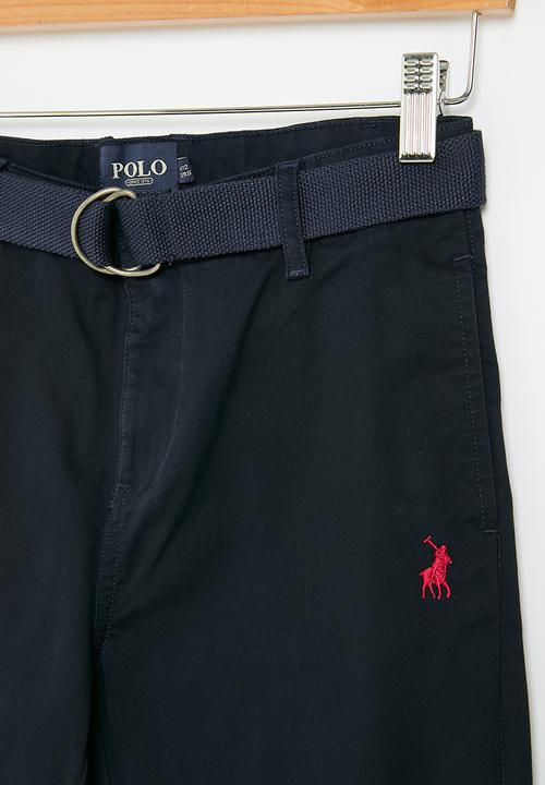 POLO - Boys adrian belted chino - navy