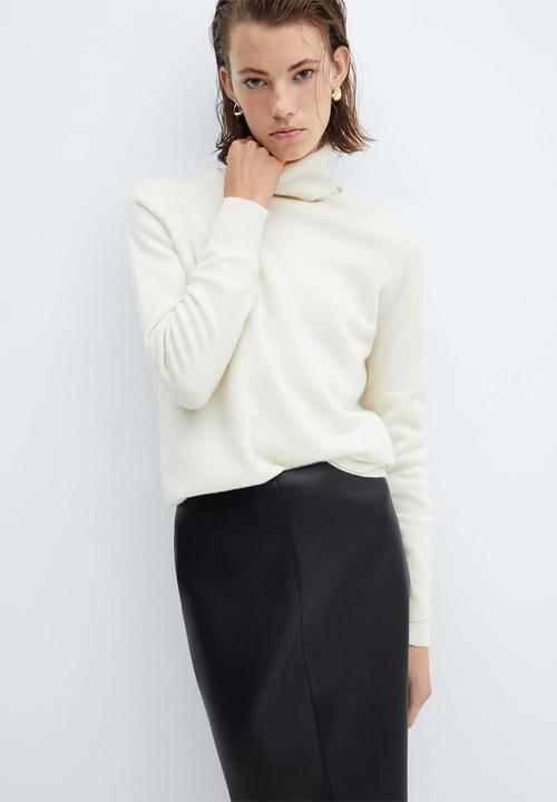 MANGO - Skirt pencil - black