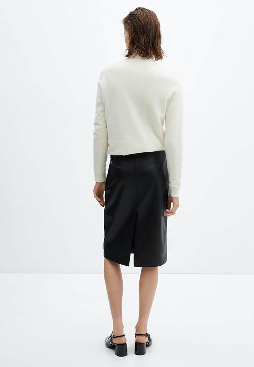 MANGO - Skirt pencil - black