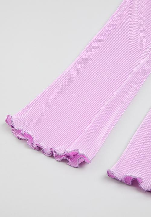 Pop Candy - Tee & pants sets - purple & white
