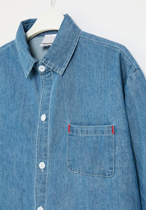 Pop Candy - Denim shirt - blue