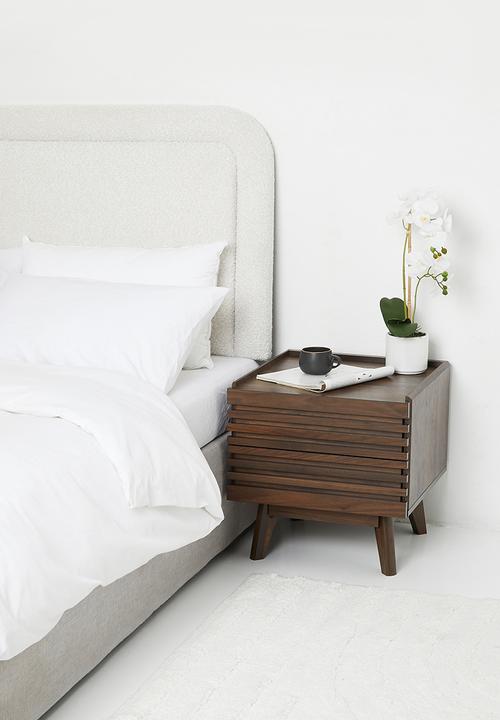 Sixth Floor - Slatted bedside table - natural