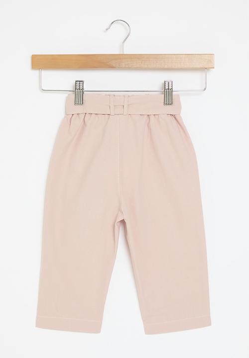 Pop Candy - Paperbag waist trousers - soft pink