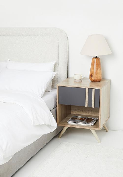 Sixth Floor - Cara bedside table - grey