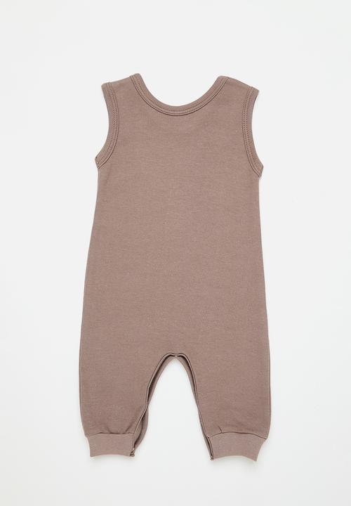 Little Lumps - Sleeveless romper - mocca