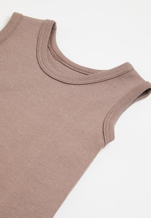 Little Lumps - Sleeveless romper - mocca