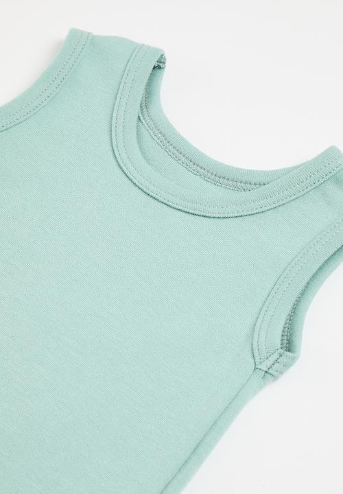 Little Lumps - Sleeveless romper - sage
