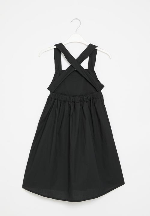 Pop Candy - Criss cross strap dress - black