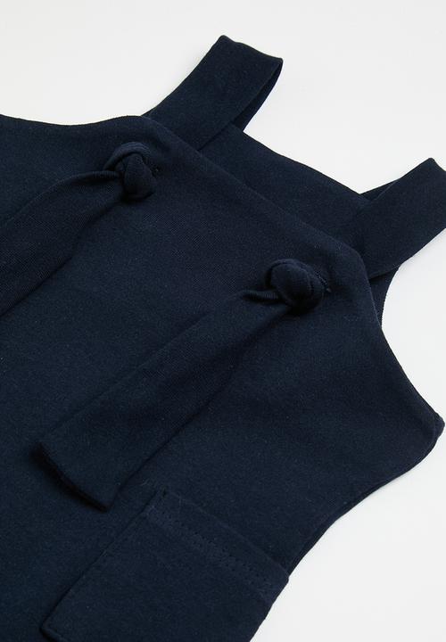 Little Lumps - Knotty dungarees - navy