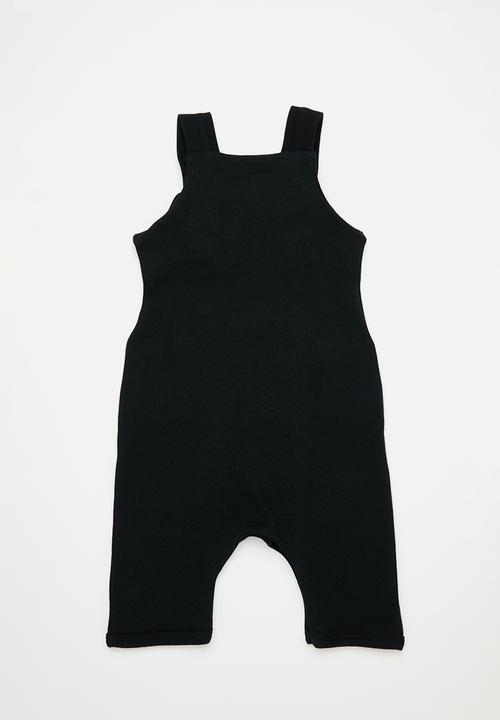 Little Lumps - Knotty dungarees - black