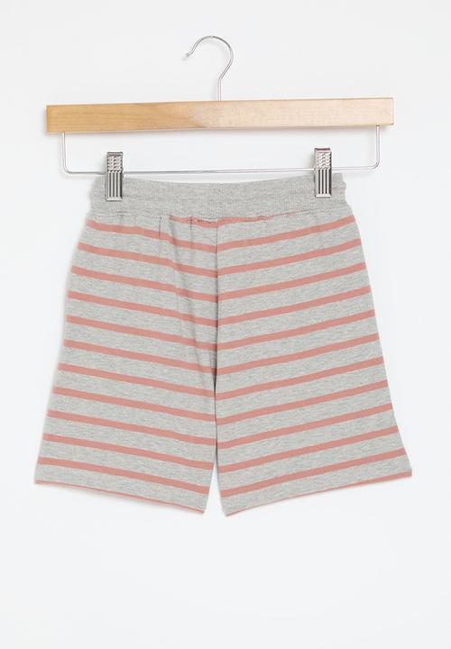 Pop Candy - Striped shorts - grey