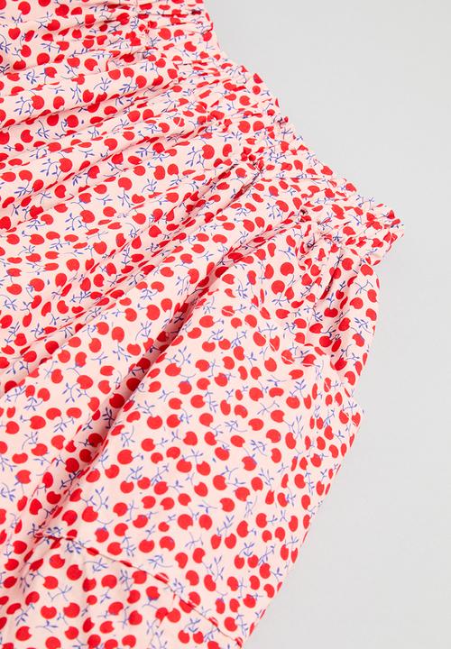 Pop Candy - Tee and skirt set - red & white