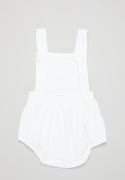 Pop Candy - Pinafore romper - white