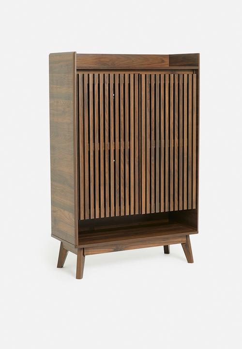 Sixth Floor - Slatted side board - brown