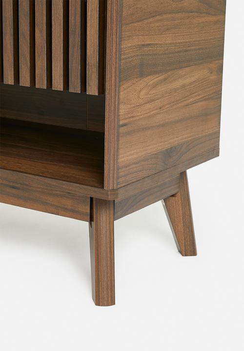 Sixth Floor - Slatted side board - brown
