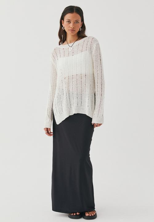 Supré  - Talulla ladder knit jumper - winter white 