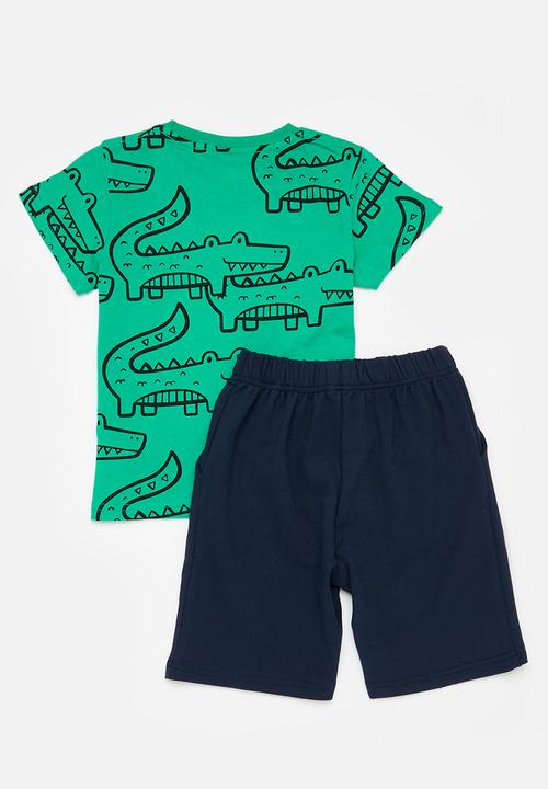Pop Candy - Short & tee set - green