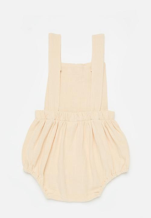 Pop Candy - Pinafore romper - beige