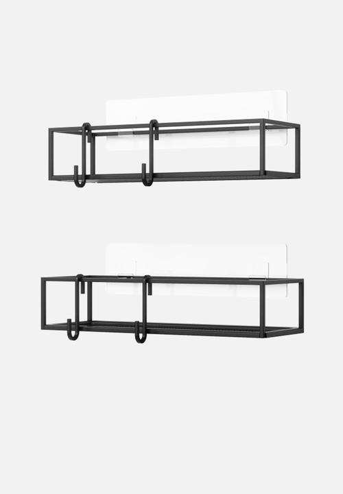 Umbra - Umbra cubiko shower bins set of 2 - black
