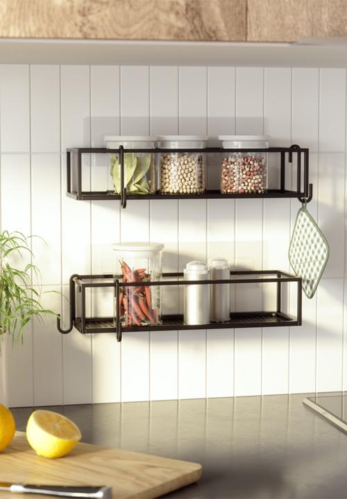 Umbra - Umbra cubiko shower bins set of 2 - black