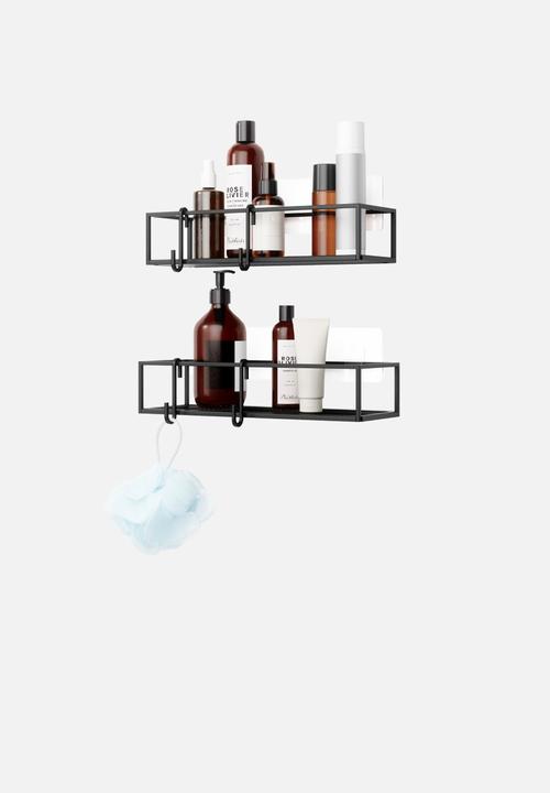 Umbra - Umbra cubiko shower bins set of 2 - black