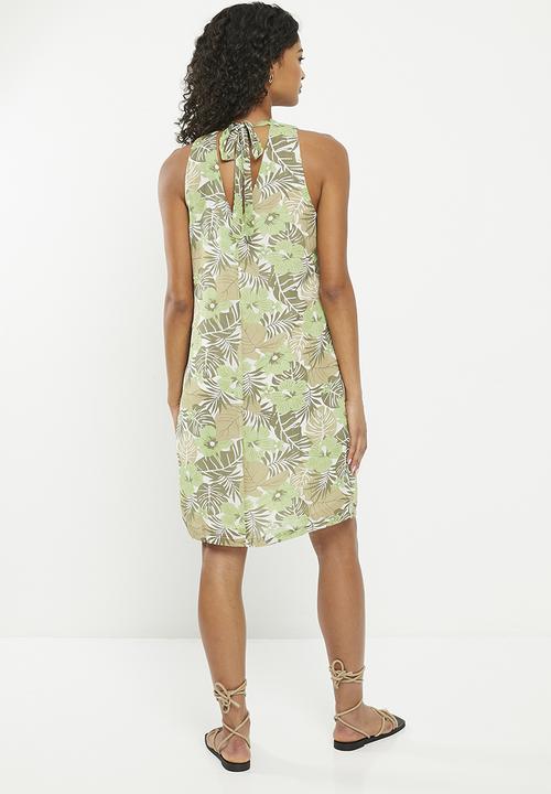 Zabaione - Print Sleeveless Dress - Mint