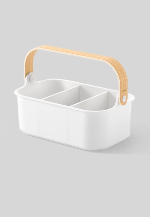 Umbra - Umbra bellwood stackable bins (28cm) - white & natural