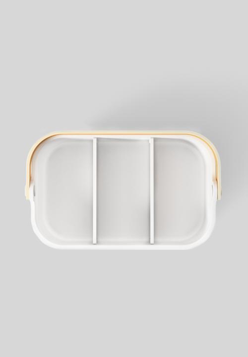 Umbra - Umbra bellwood stackable bins (28cm) - white & natural