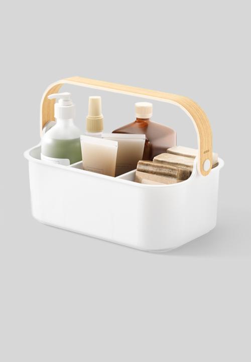 Umbra - Umbra bellwood stackable bins (28cm) - white & natural
