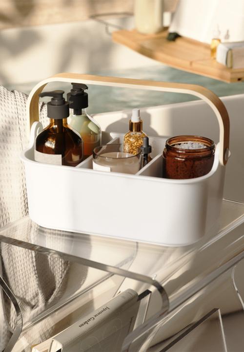 Umbra - Umbra bellwood stackable bins (28cm) - white & natural