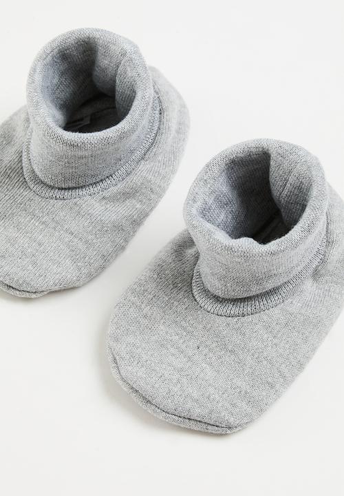 Little Lumps - Shoes ribbed - grey