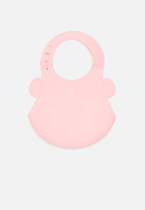 Pop Candy - Baby silicone bib - light pink 