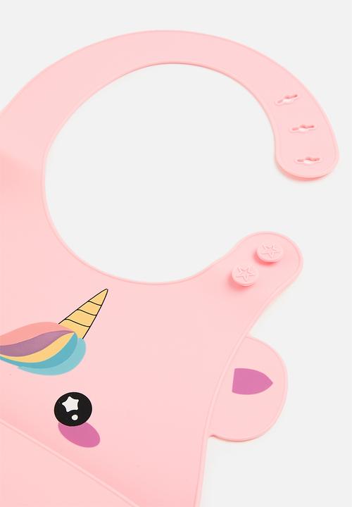 Pop Candy - Baby silicone bib - light pink 