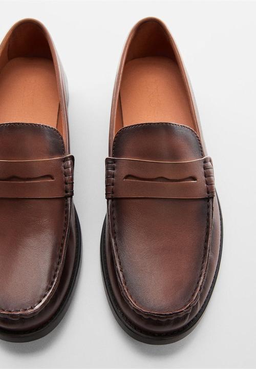 MANGO - Shoes clasic loafer - brown