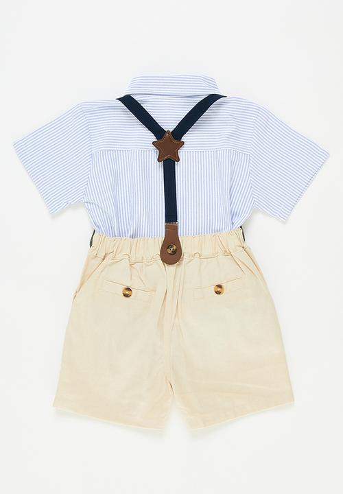 Pop Candy - Short and shirt set - beige multi