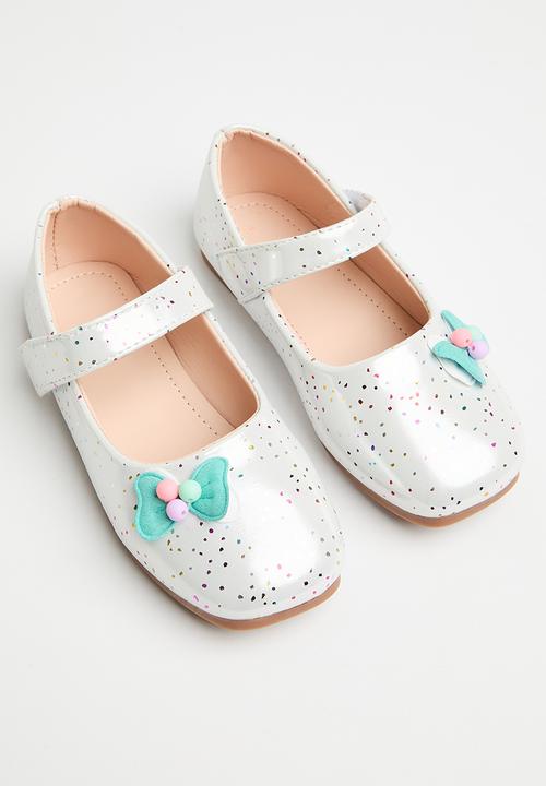 Pop Candy - Mini bow pumps - white