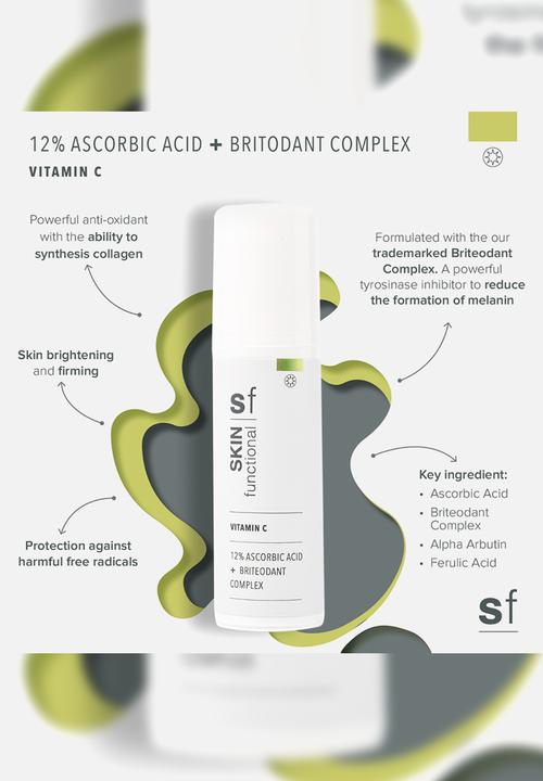 SKIN functional - 12% Ascorbic Acid + Briteodant Complex, Vitamin C